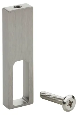 Produktbild von SOTECH Schrankstangenlager Mitte oben anschraubbar Edelstahloptik – für Aluminium Schrankstange