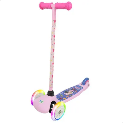 Produktbild von Mickey Mouse 77744 With Lights And Brake Tretroller Rosa Rosa One Size