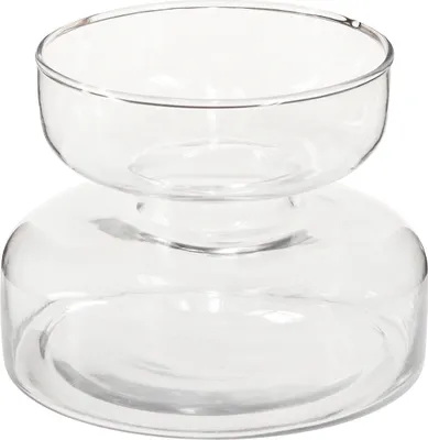 Produktbild von Bauchige Glasvase für elegante Wohn- und Tischdekoration