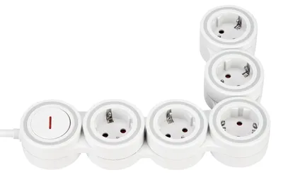 Produktbild von REV Steckdosenleiste Supraflex weiß, 1,4m Zuleitung  0015520115