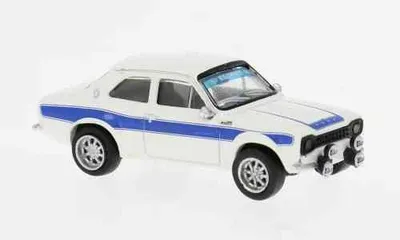 Produktbild von Brekina PKW Ford Escort RS 1800 Mk1 weiß/blau 19070