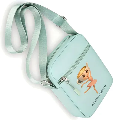 Imagen del producto de Bolso bandolera para niñas, color verde pastel - Ballerina Cappuccina