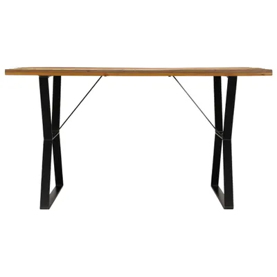 Immagine prodotto di vidaXL Tavolo da pranzo 140x80x76 cm in legno massiccio antico