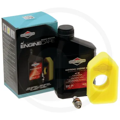 Produktbild von Pflegekit für Rasenmäher mit Briggs & Stratton Motoren Serie 450, 550, Nexus, Murray SL, Pico, Classic und Sprint. Komponenten