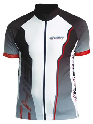Produktbild von CHIBA Team Shirt - Radsport-Trikot, atmungsaktiv, schwarz, Größe M.