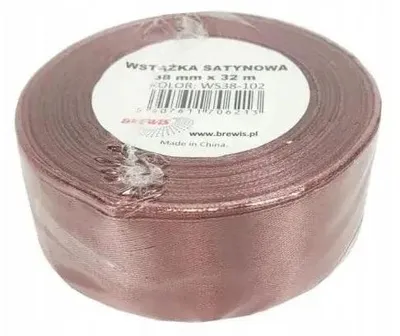 Zdjęcie produktu dla Wstążka satynowa brudny róż 38mm x 32m