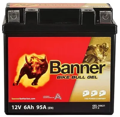 Produktbild von BANNER Starterbatterie 12V 6Ah 115A/EN B00 Motorrad Batterie