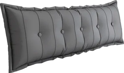 Obrázek produktu pro PillowPalette – opěrný polštář na postel a pohovku s odnímatelným, pratelným potahem – 160 cm | Velký polštář na čtení – klínový polštář, polyester – šedý
