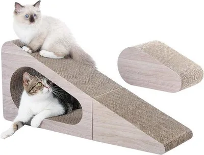 Obrázek produktu pro Škrabadlo pro kočky 71 cm, 2 v 1, karton, skládací