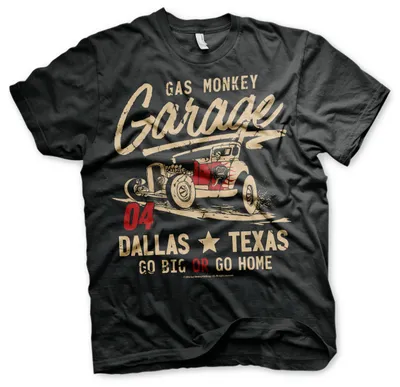 Produktbild von Gas Monkey Garage Go Big Or Go Home T-Shirt black 3XL