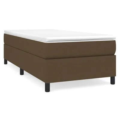 Produktbild von vidaXL Boxspringbettgestell Dunkelbraun 90x190 cm Stoff
