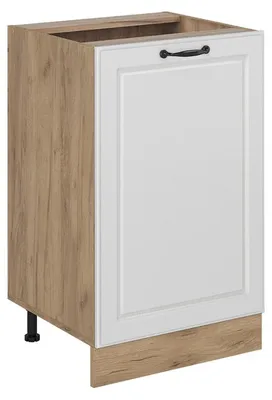 Obrázok produktu pre Kuchynská spodná skrinka Vicco R-Line Biely vidiecky dom/Dub Goldkraft 50 cm bez pracovnej dosky, Model 70362