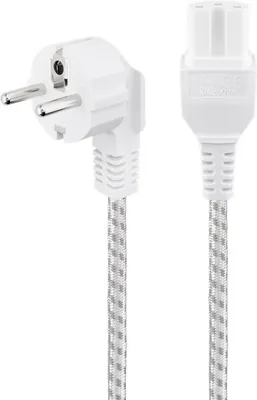 Zdjęcie produktu dla goobay Warmgeräte Anschlusskabel weiß 2 m