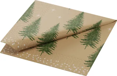Zdjęcie produktu dla Serwetki higieniczne Duni Humble Trees 3-warstwowe 33 x 33 cm 250 szt