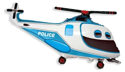 Zdjęcie produktu dla Balon foliowy - Helikopter Policyjny