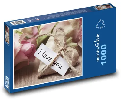 Obrázek produktu pro Puzzle 1000 Romantické Srdce na Valentýna - martinpuzzle