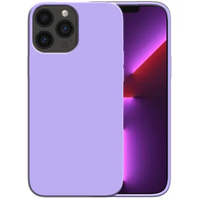 Produktbild von Smartphonica Siliconen hoesje voor iPhone 13 Pro Max  case met zachte binnenkant - Paars