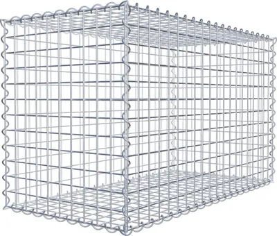 Produktbild von Gabione 100 cm x 60 cm x 50 cm (L x H x T), Maschenweite 5 cm x 5 cm, Spirale