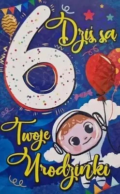 Produktbild von Geburtstagskarte „6 Jahre“ für Jungen – YEKU