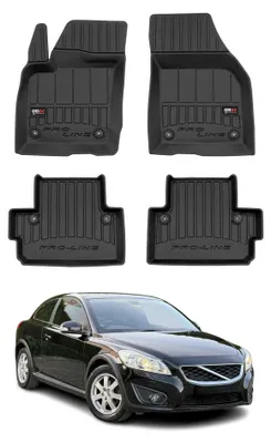 Productafbeelding van 2006-2013 Volvo C30 vloermatten, TPE, zwart, 4-delig