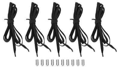 Image de 5 paires de lacets élastiques, lacets sans nœud pour enfants et adultes, baskets