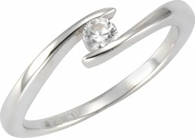 Produktbild von Zeeme Silber Ring 925/- Sterling Silber weiß 056 (17,8) Zirkonia weiß 360272057