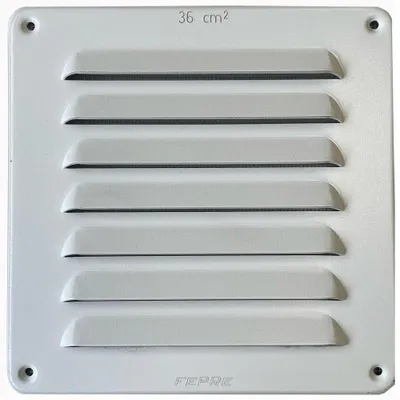Image de Grilles d'aeration aluminium vernis, L.15 x l.15 cm