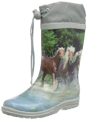 Produktbild von Beck Mädchen Pferde Gummistiefel, Mehrfarbig, 31 EU