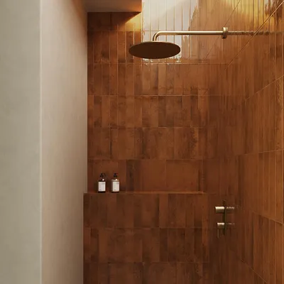Produktbild von Fliese Rio Tonfarbre Braun Glänzend | 6x25 cm | 0.48 m²/s