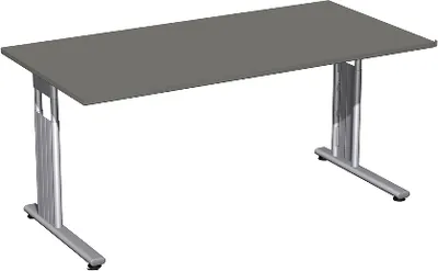 Produktbild von Geramöbel Schreibtisch C-Fuß Onyx 1600x800/,680-820