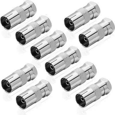 Produktbild von Sdapter F-Stecker / IEC-Koax-Buchse (10 Stück)