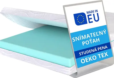 Obrázok produktu pre Pillows24 – Matrac 160x200 H3 | Výška 13 cm | studená pena | poťah prateľný do 60°C | Oeko-Tex | Priedušný & Hypoalergénny | vyrobené v EÚ