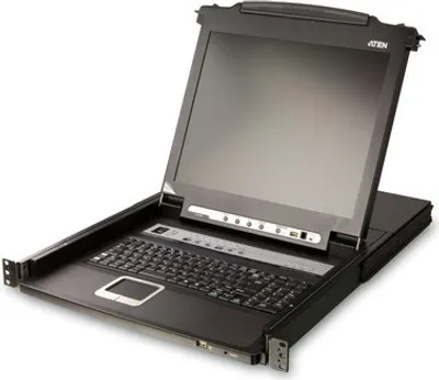 Zdjęcie produktu dla ATEN CL5708M, 43,2 cm (17"), LCD, USB, Hiszpański, QWERTY, 16 W