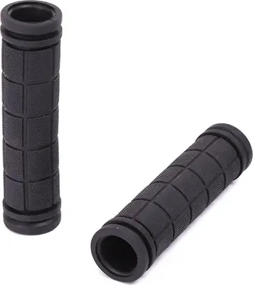 Produktbild von Jumadas schwarze, sportliche Fahrradgriffe – universell – professionell – extra Halt – einfach zu montieren – rutschfest – robust – Gummi schwarz – Innendurchmesser: 2 – 2,2 cm