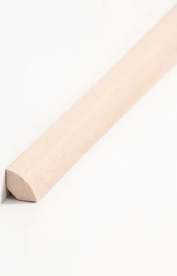 Produktbild von Viertelstableiste Fußleiste 14 x 14 x fallende Längen ca. 2500 mm Buche Massivholz Sockelleiste by PROVISTON 12.5 Meter | 5 Stück