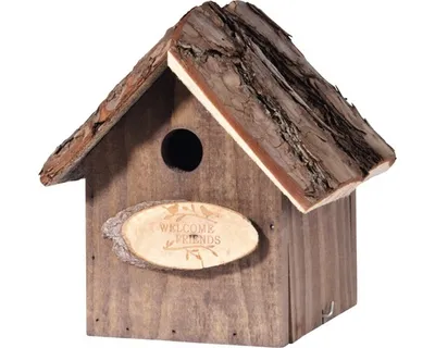 Produktbild von Nistasten Welcome friends mit Rindendach 20x20x29 cm