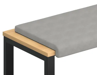 Zdjęcie produktu dla vidaXL Poduszka bankietowa z mikrofibry, jasnoszara, głębokość 35 cm