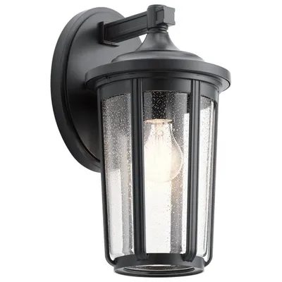 Produktbild von Elstead Fairfield Außen-Außenwandleuchte E27 37cm Schwarz Klar IP44