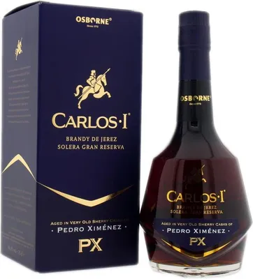 Produktbild von Carlos I Pedro Ximenez Brandy + Box 700ml 40,3% Vol.