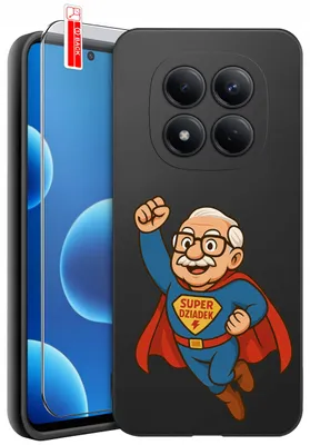 Productafbeelding van Telefoonschaal voor Xiaomi Redmi Note 15 Pro 5G, voor opa, met kleurrijke designs + beschermglas 9H