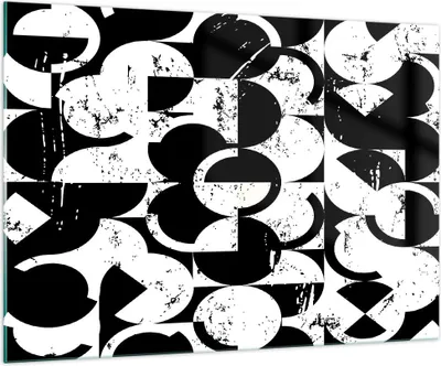 Produktbild von Bilder auf glas - Abstraktion modern - 100x70cm - Glasbilder - Wandbilder - Kunstdruck - zum Aufhängen bereit - Wanddekoration aus Glas - Glas Bilder - Wandbild auf Glas - Einteilig - GAA100x70-3830