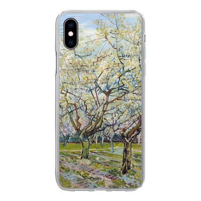 Produktbild von MuchoWow® Handyhülle Schutzhülle Hülle für iPhone Xs Blühender Obstgarten - Vincent van Gogh Silikon Softcase Handy Hülle - Handytasche