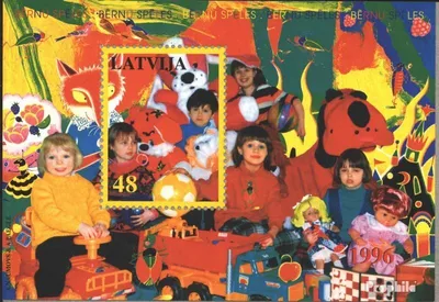 Produktbild von Briefmarken Lettland 1996 Mi Block8 (kompl.Ausg.) postfrisch Kinderspiele