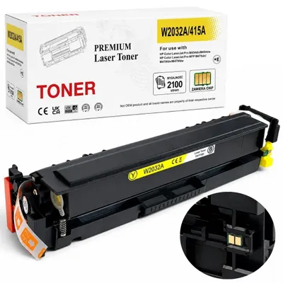 Obrázek produktu pro Náhradní toner pro HP 415A W2032A žlutý s čipem pro modely M454dn, M480f, M479 a M479fdw