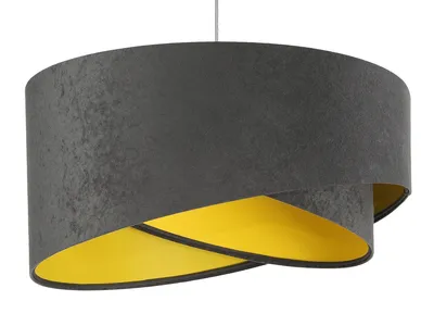 Zdjęcie produktu dla Lampa wisząca GEMSTONE GRAY grafitowa/żółta