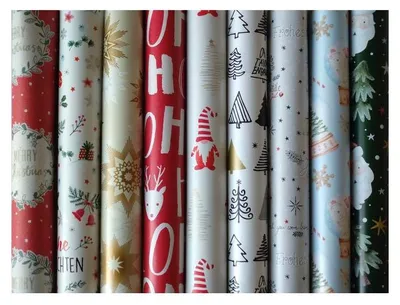 Produktbild von Geschenkpapier - Weihnachten - ca. 3 x 1 m - 1 Rolle