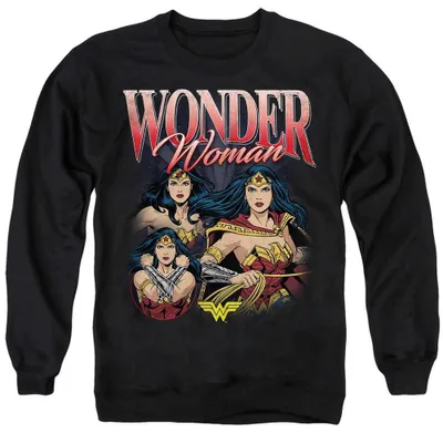 Zdjęcie produktu dla Bluza z nadrukiem "Wonder Woman" - model "Classic", uniseks, dla mężczyzn/kobiet, TV39911 (rozmiar M), kolor: czarny