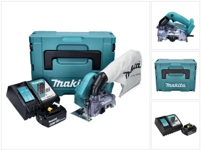 Productafbeelding van Makita DCC 500 RG1J accu diamantsnijder 18 V 125 mm borstelloos + 1x accu 6,0 Ah + oplader + Makpac