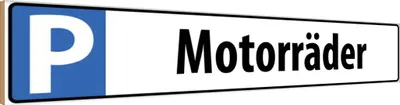 Produktbild von vianmo Holzschild 10x46 cm Motorräder Sport Hobby