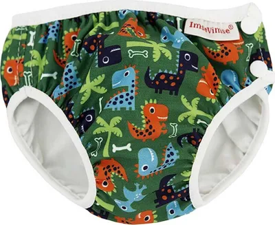 Produktbild von ImseVimse waschbar Schwimmwindel - Groen Dino
